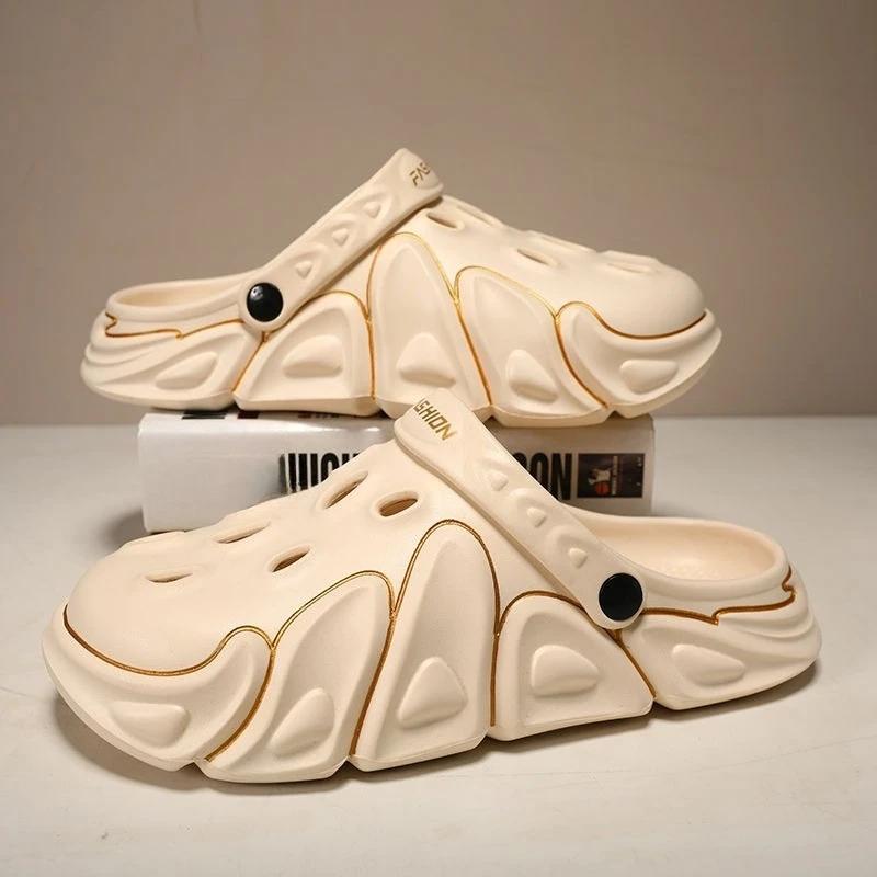 Fashion Slides Eva Beach Male Slipper Hole Trend 2025 Fun Designer Luxury High Quality Fashion Casual Elegant Y2k Comfortable Men's Shoe