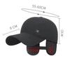 Winter Middle-Aged and Elderly Dad Cap Old Man Warm Cotton Cap Ear Protection Velvet Thick Riding Baseball Cap