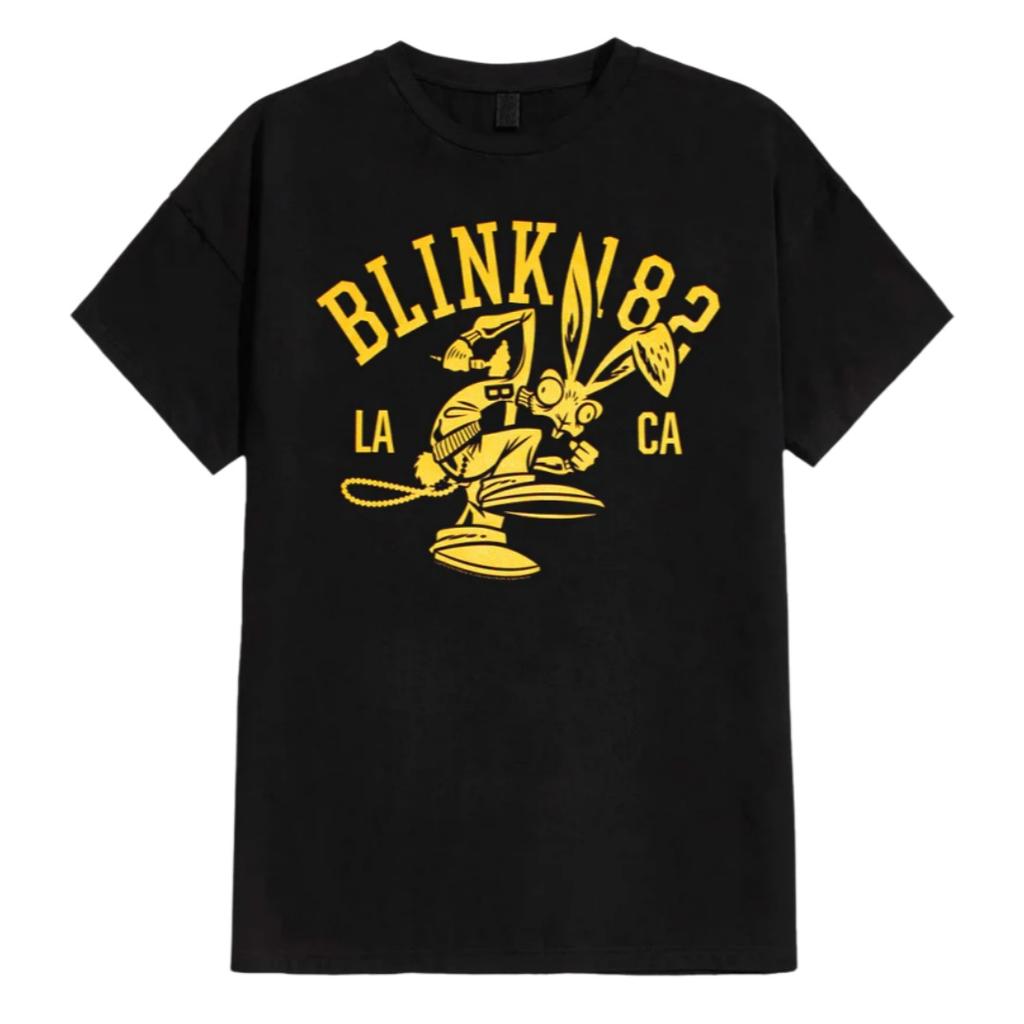 Blink182 Bones Pattern Printed Pop Punk Band Tshirt In Street Hiphop Style Suitable For Both Unisex And Unisex