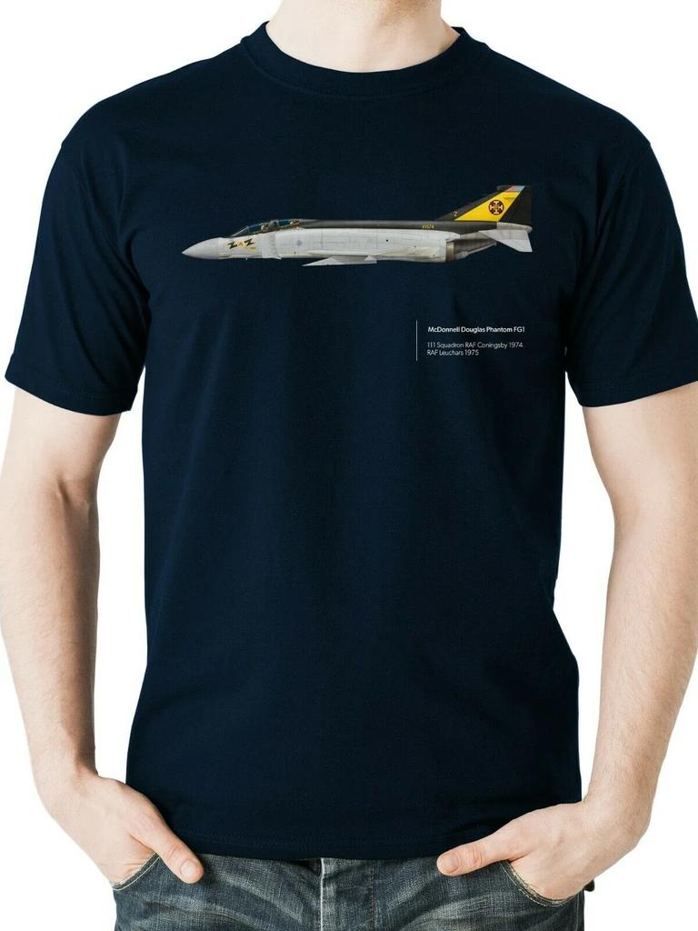 RAF Coningsby 111 Sqn F4 Phantom FG1 Fighter TShirt 100 Cotton ONeck Summer Short Sleeve Casual Mens Tshirt Size S3XL