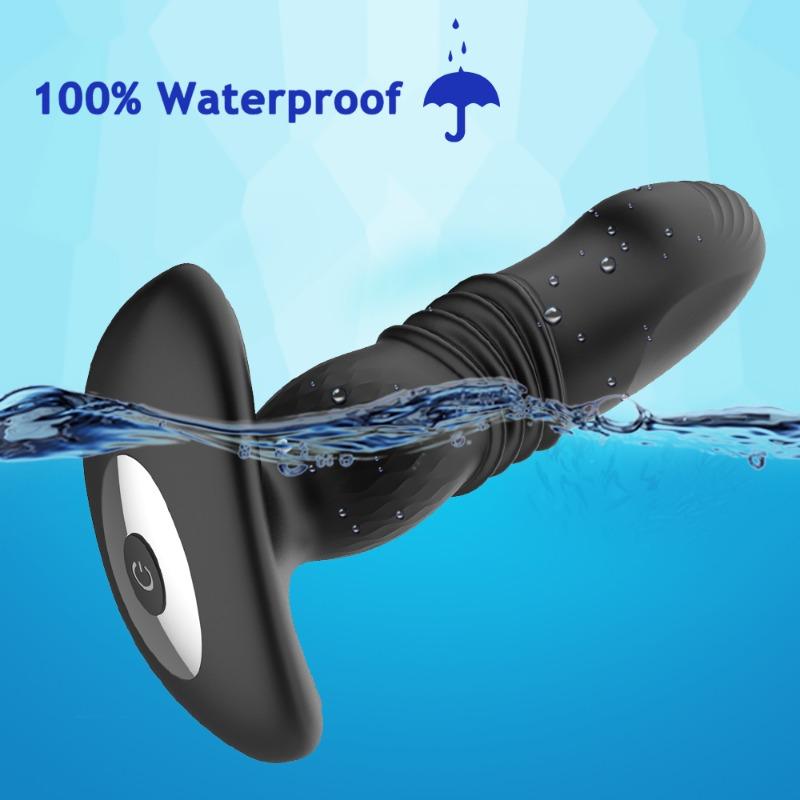 Thrusting Vibrating Prostate Massager Dildo Vibrator Sex Toys Anal Butt Plug