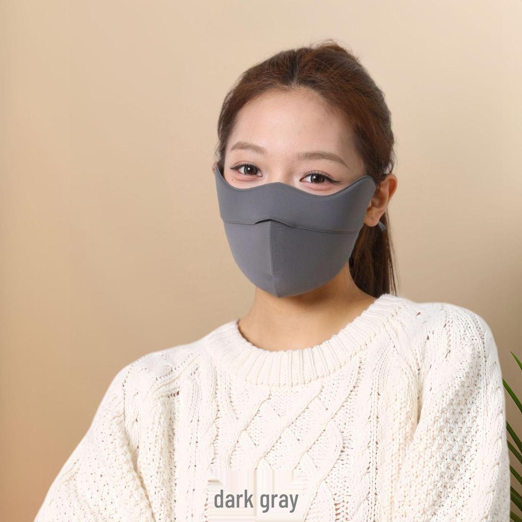 Women's High-Value Windproof & Warm Face Cover for Riding, Autumn/Winter Sun Protection, Washable Sponge Mask
