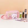 Portable Cartoon PVC Cosmetic Bag Ins Storage Bags Handbag Transparent Wash Bag  Travel