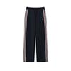 Heritage Classic Striped Soft Yarn Knitted Straight Loose Casual Pants Women Bottoms Legendary-Blue F11W548605FNV