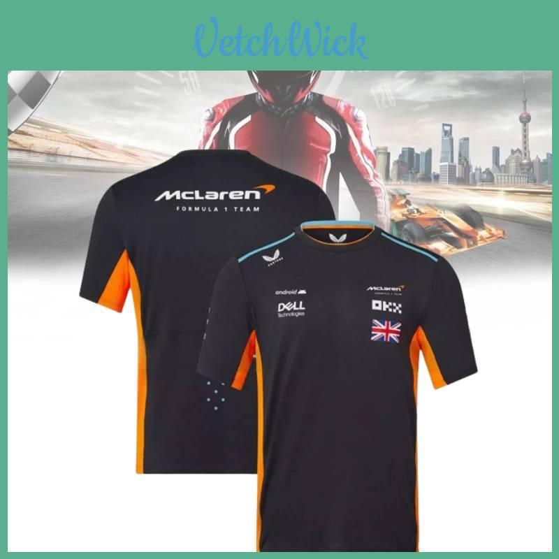 Breathable Mesh Fabric Fia Formula 1 World Championship Men's Summer Shirt