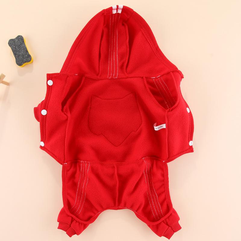 Teddy Dog Clothes Fleece Sweater Pet Clothes Autumn and Winter VIP Bichon Pomeranian Puppy Four-legged Tiger Clothes