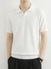 Men's Light Luxury Summer Polo Knit Shirt with Lapel