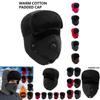 Bequeme Herren Aviator Trapper Trooper Ski Mützen mit abnehmbarer Gesichtsmaske für winterliche Wärme