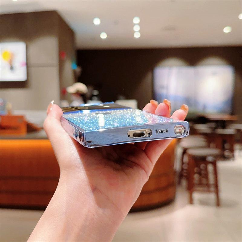 Luxury Love Logo Lens Film Glitter Electroplated Mobile Phone Case for Samsung S23 22 21 Ultra Plus S20 FE A54 53 52 A14 A23 Fall Protection Cases