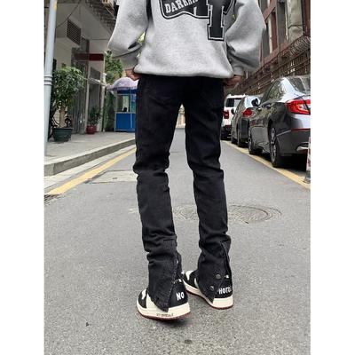 Men'S Retro Washed Vintage Wide Leg Jeans, Men'S Loose Straight Leg Casual Versatile Vibe Hanging Long Pants