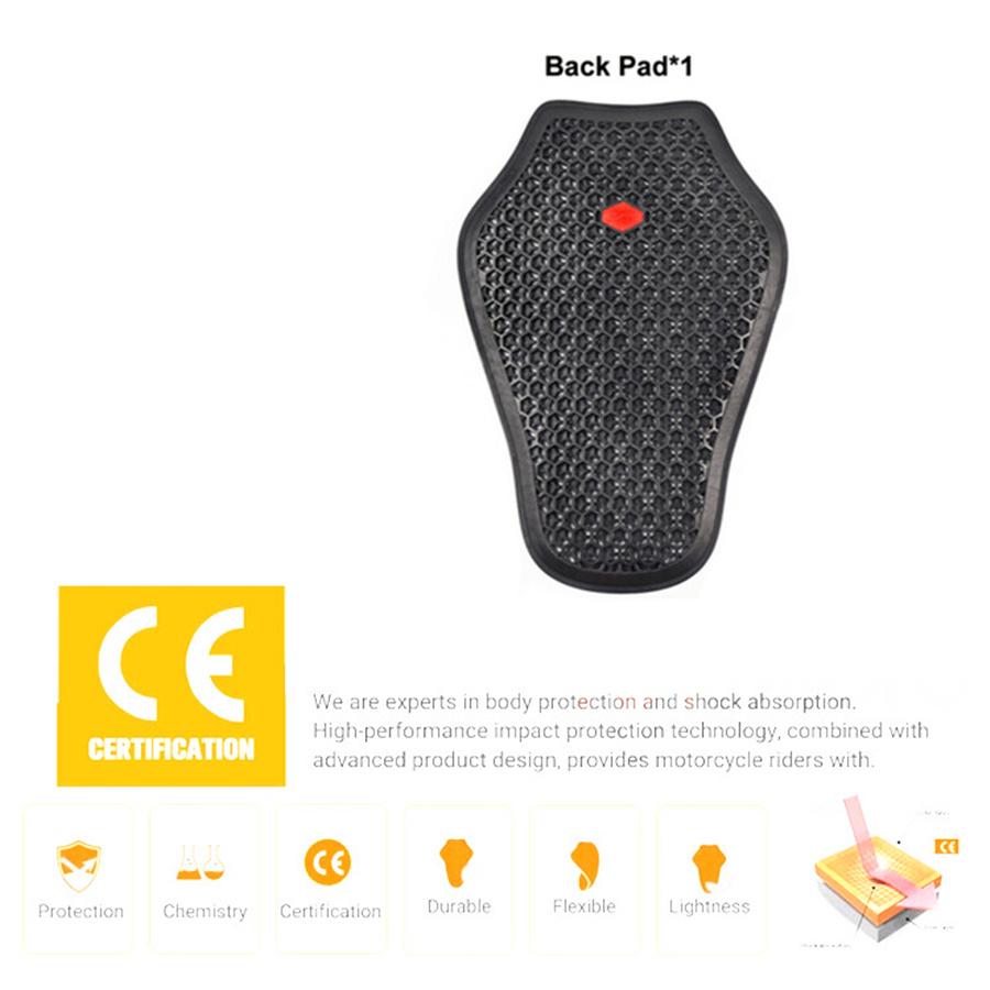 Erweiterter Nitrilkautschuk CE-geprüfter Motorrad-Rückenprotektor Pad-Einsatz Rüstung