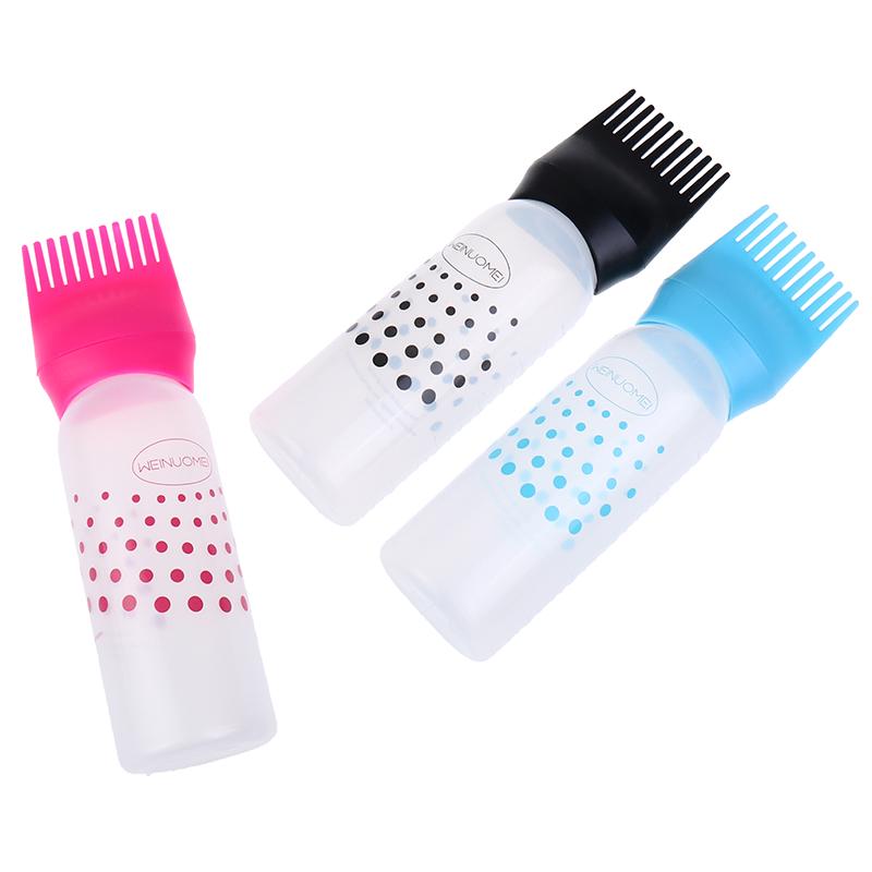 120Ml Empty Hair Dye Bottle With Applicator Brush Bottles Dyeing Shampoo Bottle