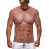 Sexy,Funny,Unrestrained Pattern Printed Men's T-shirt With Street Elements Round Neck Fashion Plus Size