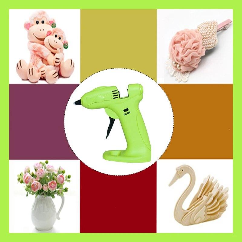 1PC Hot Melt Glue Gun Portable USB Wireless Charging Model 3.7V Lithium Battery Glue Gun 7mm Strong Adhesive Rod Gluing Artifact
