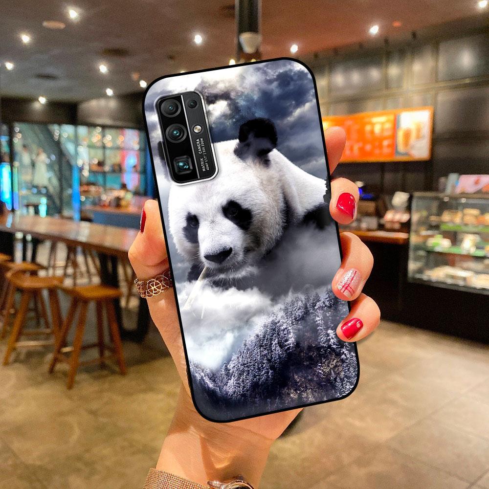 Case For Huawei P30 Lite P Smart Z Y6 Y7 2019 P40 Pro P20 Honor 9X 8X Play 9A 20 9S Phone Cover Shell Super Cute Panda Funda Sac