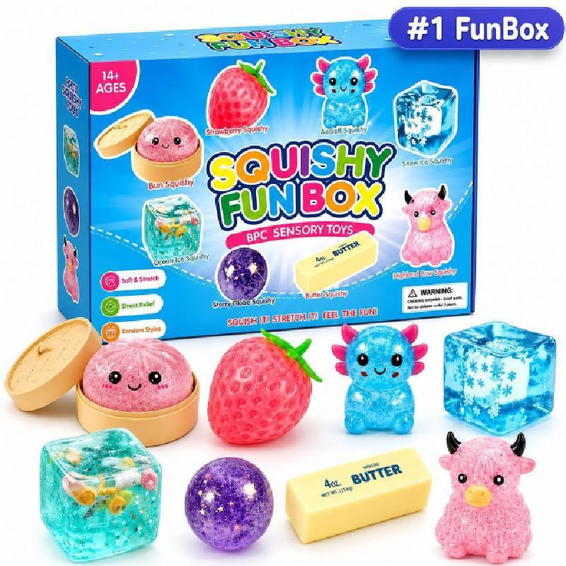 Mystical Soft Toy Box 8 Pieces Finger Toy Set For Kids And Collectors