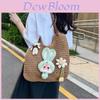 Artful Woven Tote Bag With Zipper Closure For Casual Daily Use