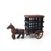 Yuantong Medieval Carriage Transport, Prisoner Car, Three Kingdoms Villain Qin Chariot, Small Particle Building Block