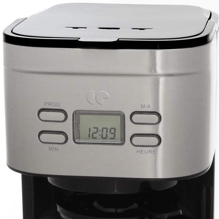 Cafetière filtre programmable CONTINENTAL EDISON Inox
