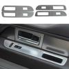 Interior Window Lift Switch Panel Trims Cover Frame Silver For Ford F150 2009-14