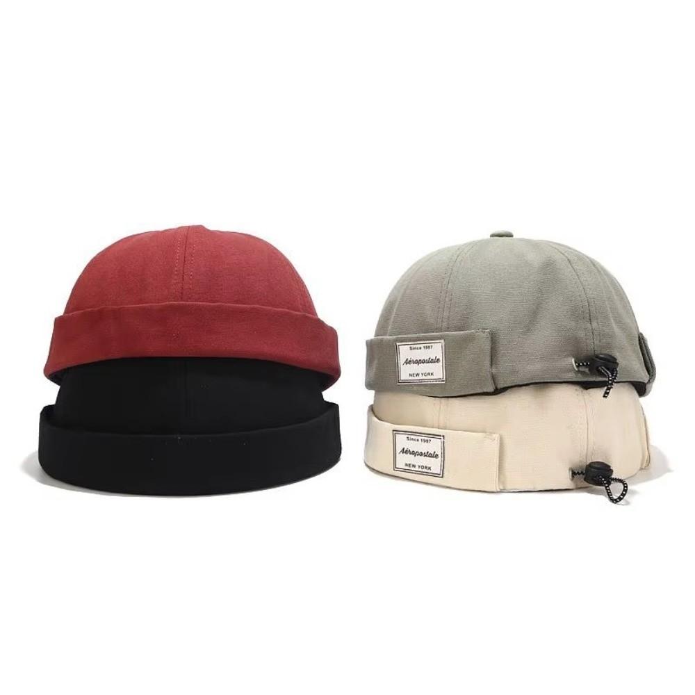 Cotton Melon Skin Hat Brimless Sun Hat Fashion Landlord Cap  Outdoor