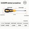 Industrial Grade Cross Flat Head Screwdriver Tool with Strong Magnetic Tip and Non-Slip Handle.