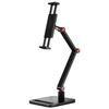 Adjustable 360-degree Rotating Portable Display Bracket, Flat Desktop Clip Bracket, Black, Three-section