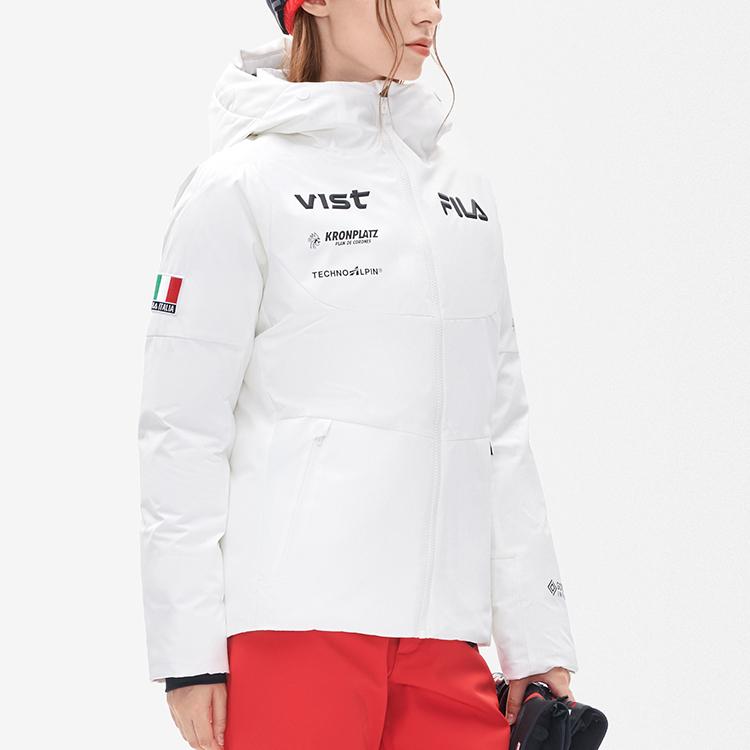 New FILA Down Jacket Women's White Jade Color A11W246909F-WT