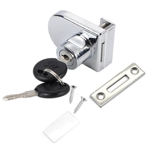 Sugarello Glass Door Lock, Glass Door Lock, Showcase Lock, Auxiliary Lock, Drawer Lock, Aftermarket Door Lock, Security Drawer Lock (Single Door)
