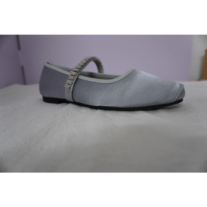 

Новые туфли для通勤 с мягкой плоской подошвой на одном ремешке 40 серый