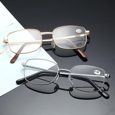 Fashion Vision Care Presbyopia Eyeglasses Metal Far Sight Spectacles Reading Glasses Bifocal Spectacle Multif