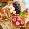 Woven Storage Basket Imitation Rattan Organizer Fruit Bread Container Home Kitchen Restaurant Display Tray Durable Multi-Use