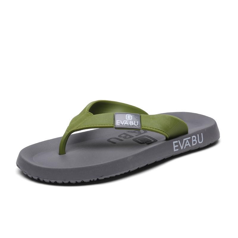 Herren Trendy EVA Zehentrenner Sandalen: Rutschfeste, weiche Sohle, Große Größe Strand-Flip-Flops 45 gray