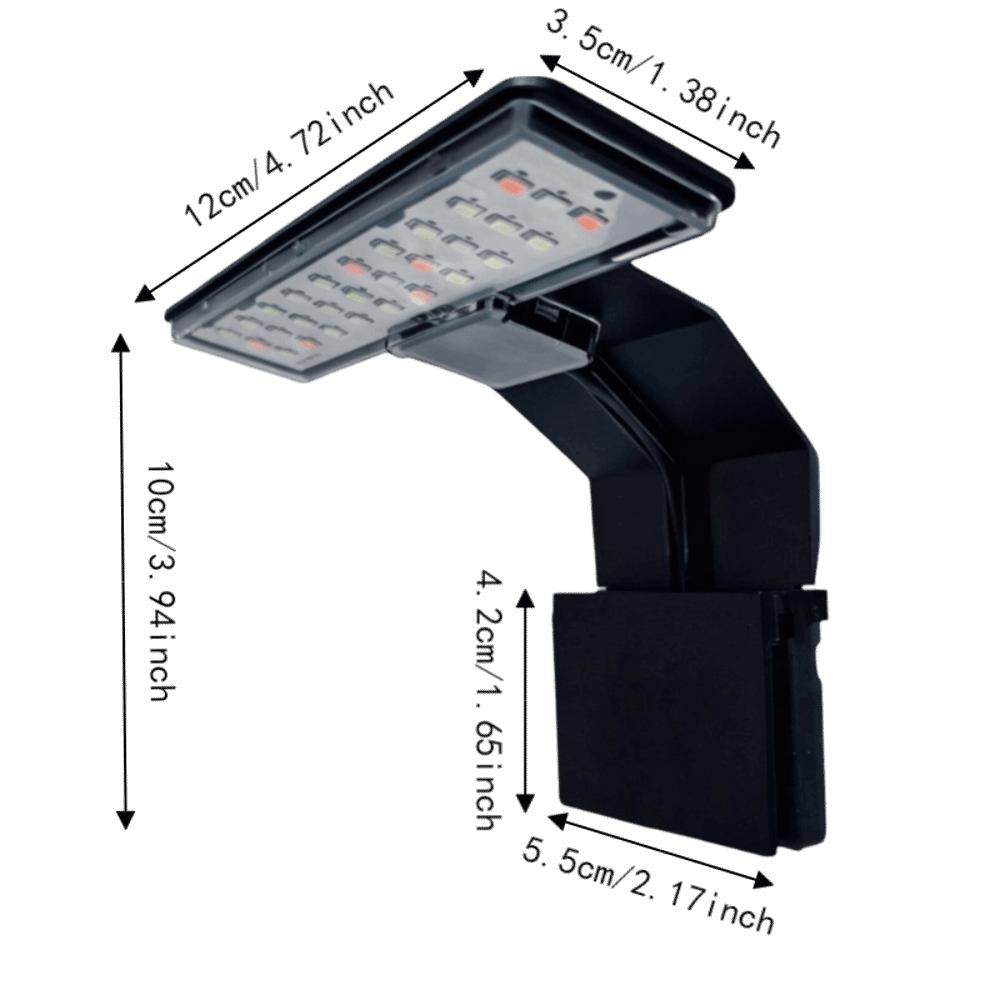 Multi-Color Fish Tank Clip Lamp Waterproof Plant Grow Light Fish Tank Landscaping