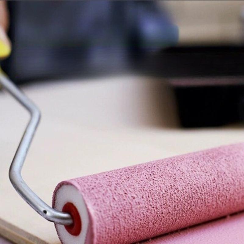 2/4/6 Inch 1-handle 3-core Water-based Paint Sponge Roller, High-density Wood Varnishing Tool, Festive Gift.