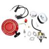 Recoil Starter Carb Ignition Coil Spark Plug OnOff Switch Fuel Cap Hose Kit Fit for Honda GX160