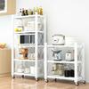 Mobile Kitchen Multi-Layer Storage Rack for Vegetables, Fruits, and Microwave Ovens