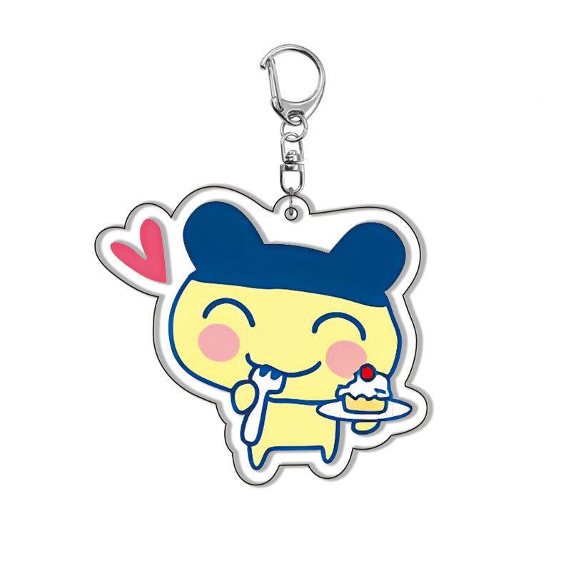 

Cute Acrylic Keychain Cartoon Mametchi Keychain Gift Acrylic Backpack Mimitchi Pendant Key Chain Fans Gifts