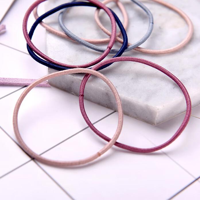 Jiaoxuefei High-Elasticity Thin Rope Hair Tie, Colorful, 100 Pieces, Rubber Band Hair Tie, Hair Loop, Hair Band, Hair Elastic