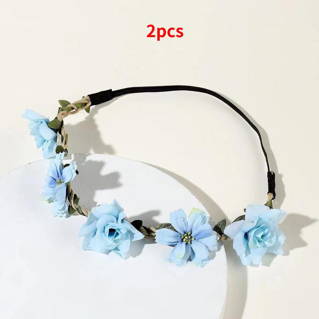 Fashion Women Floral Garlands Headband Crown Girl Headdress Girls Hair Bands Bride Wedding Hair Accessories Headbands Flower