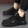 New autumn and winter Martin shoes men's leather tooling trendy shoes men's outdoor low-top casual height-increasing men's shoes