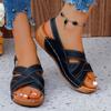 Women's Plus Size Wedge Thick Platform Flip-Flops Casual Sandals 2025 Summer New Style