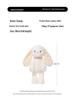 Yami Rabbit Plush Toy - Super Soft, Cute Bunny Doll - Comforting Stuffed Animal Birthday Gift for Girls
