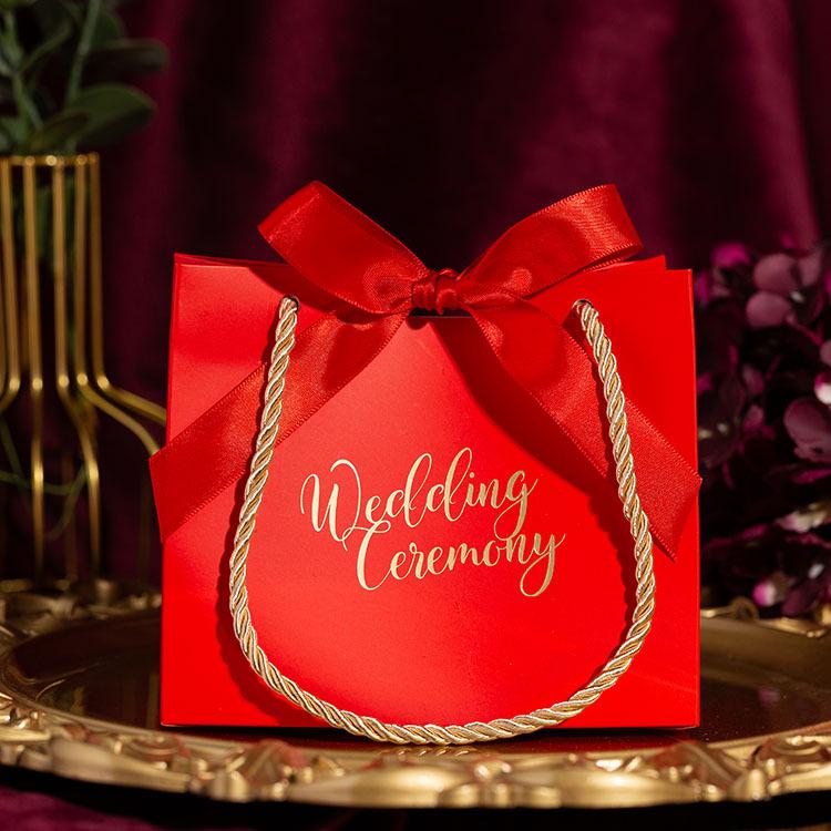 Cross-Border Wedding Favor Gift Bag - Creative Fresh White Candy Box Packaging