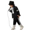 Role-Play Billie Jean Cosplay Clothes Carnival Party Black Suit Dance Costume  Kids Boys Girls