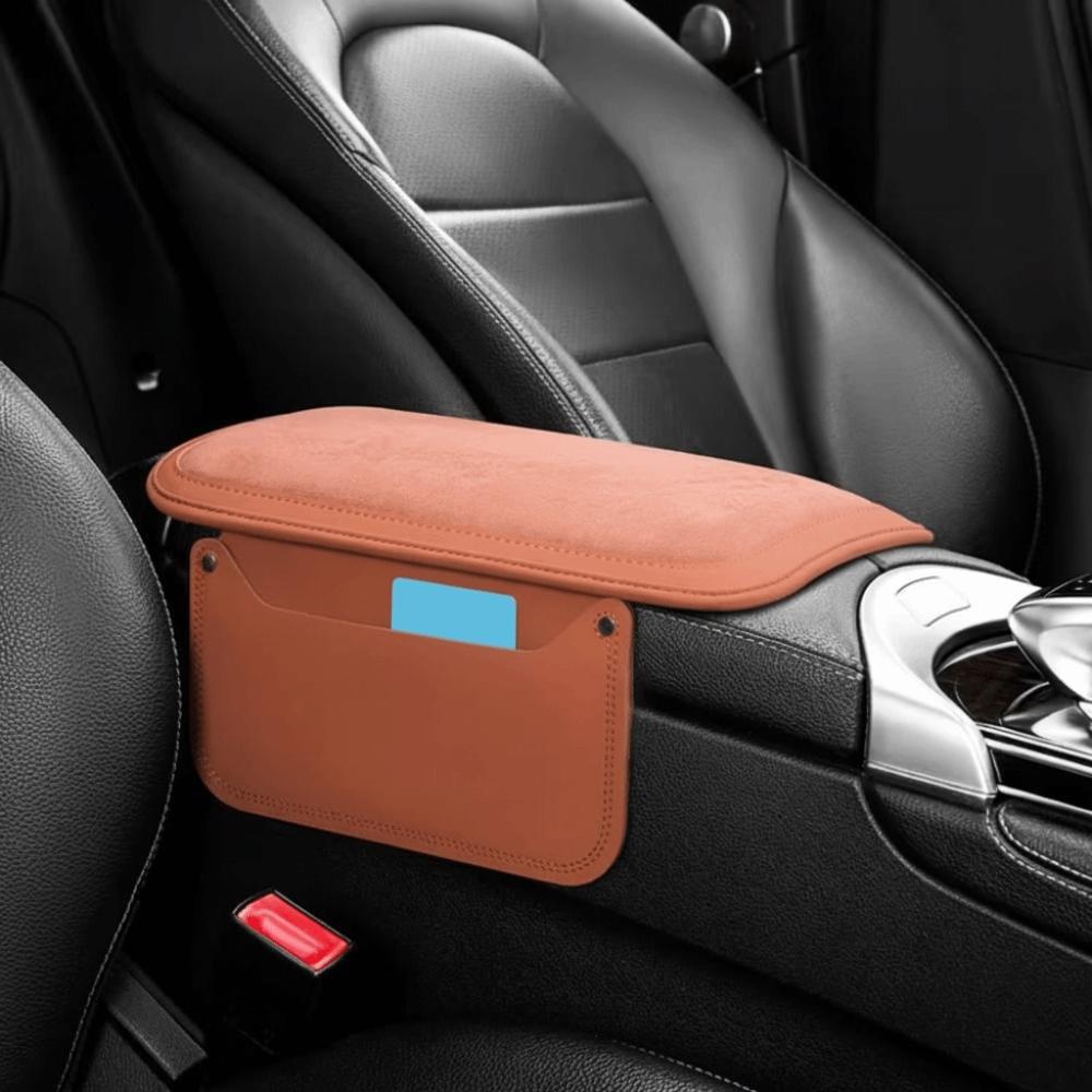PU Leather Center Console Armrest Cushion Thicken Car Elbow Support Pad  Center Console