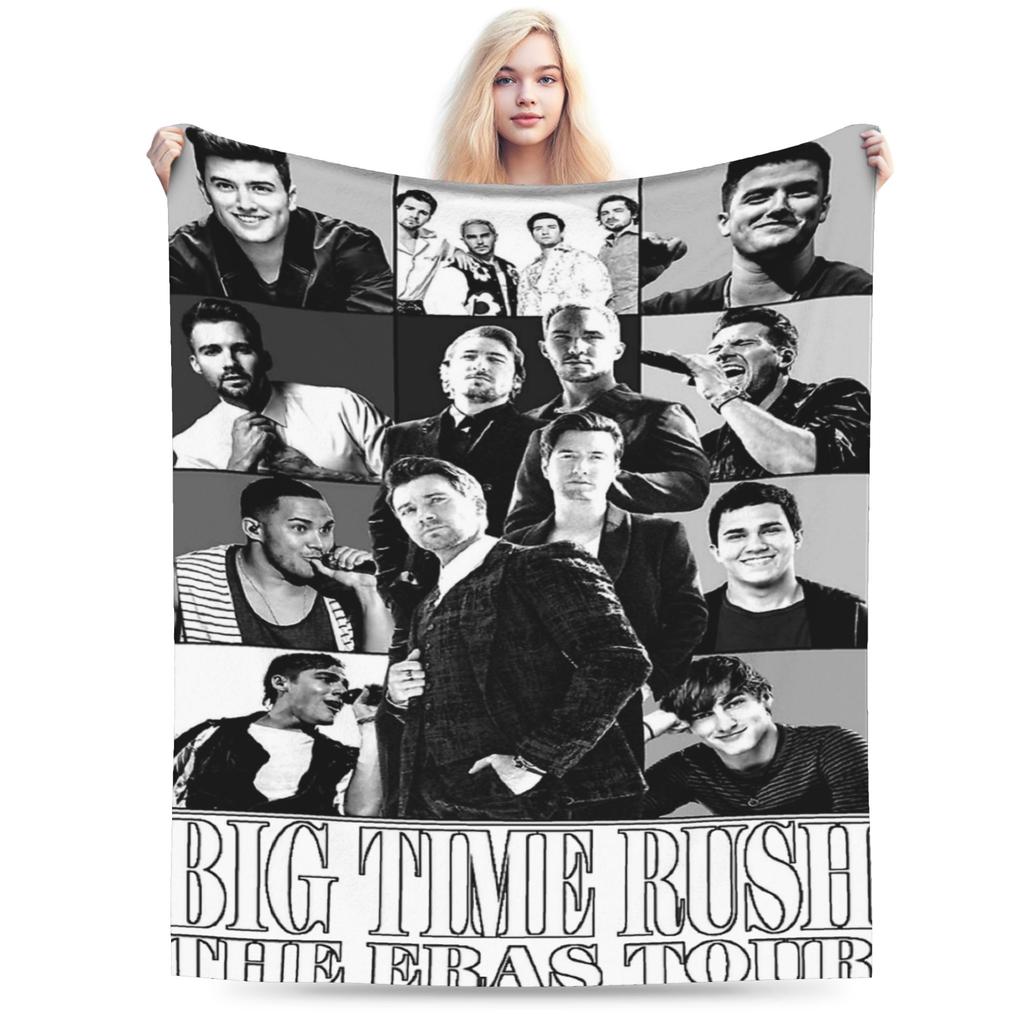 Big Time Rush Band Eras Tour Accessories Blanket Ultra-Soft Flannel Throw Blanket Relax Rug Piece