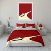 Retro Car on Red Road Bedding Duvet Cover Set Duvet Cover Pillowcases  (1*Duvet Cover 2*Pillowcases, without duvet insert)