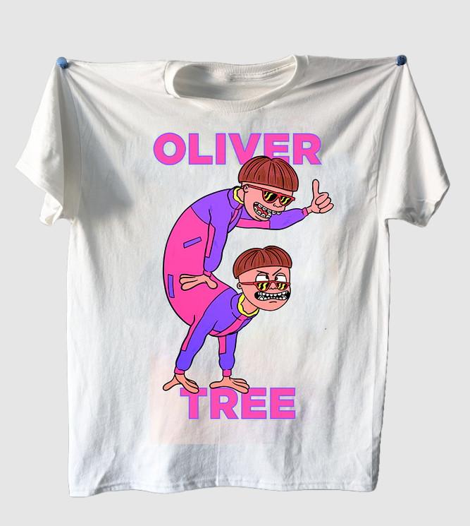 HOT SALE Oliver Tree white T-shirt short sleeve S to 5XL VDF167