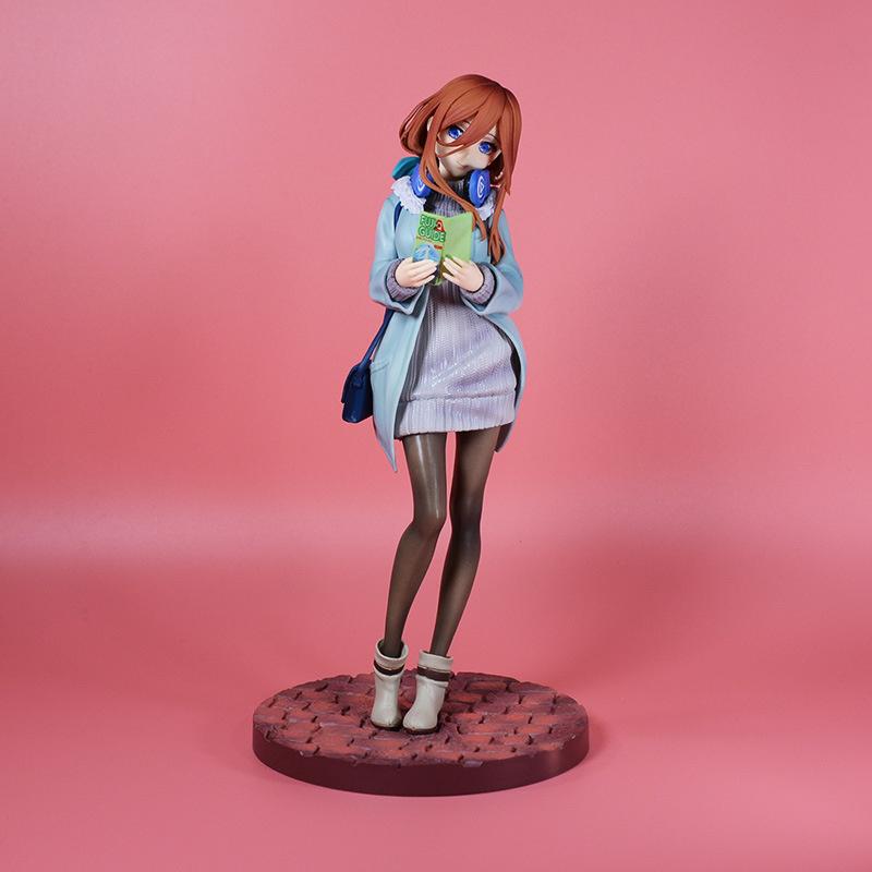 Exquisite Standing Pose Nakano Miku Anime Figurine From The Quintessential Quintuplets Pvc Collection